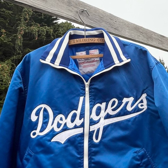 Vintage 70s Los Angeles Dodgers Satin Baseball Varsity Bomber Jacket Large Men’s - Picture 3 of 8